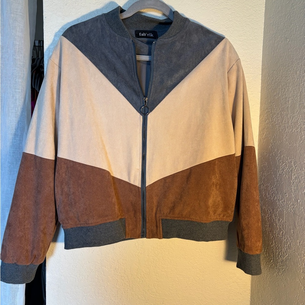Color block Bomber Jacket